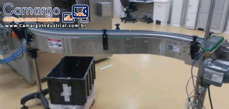 Esteira curva transportadora modular Divamaq