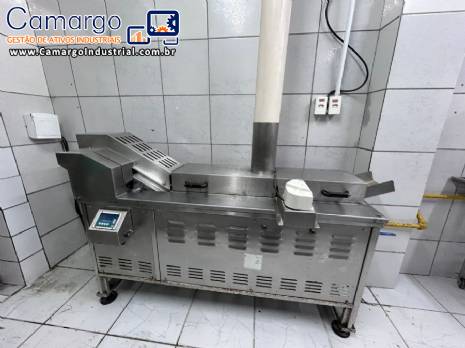 Fritador fritadeira cont�nuo em inox MCI para batata palha e chips, salgados