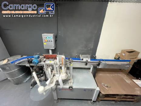 Rotuladora autom�tica para frascos potes cil�ndricos com datador Maqmundi