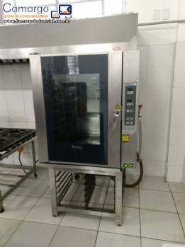 Forno combinado em inox Pr�tica