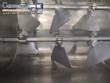 Misturador de p�s interno em a�o inox com 2 eixos 350 litros