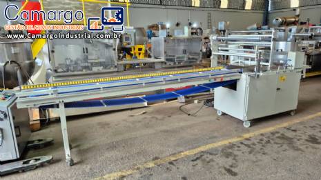 Embaladora flow pack para p�es de hamb�rguer cachorro quente Rodopac 2021