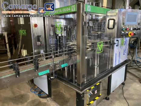 Envasadora rotativa bombonas gal�es de 1 � 5 litros Vinox Zegla com retrofit