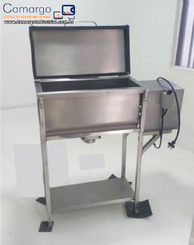 Misturador ribbon blender em inox para p�s 50 litros