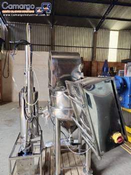 Processador homogeneizador el�trico encamisado em inox de alimentos 90 kg