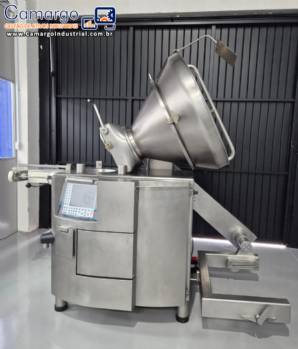 Embutideira � v�cuo com retorcedor e com tombador elevador Handtmann at� 6.000 kg por hora